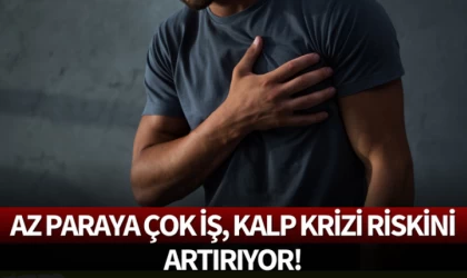 Az Paraya Çok İş, Kalp Krizi Riskini Artırıyor