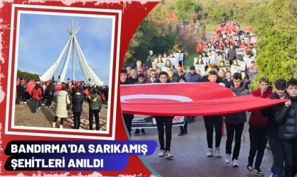 Bandırma'da Sarıkamış Şehitleri Anıldı