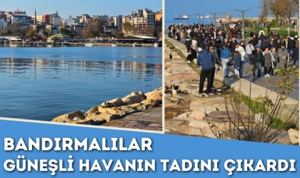 Bandırmalılar Güneşli Havanın Tadını Çıkardı