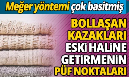 Bollaşan Yün Kazakları Eski Haline Getirmek Çok Kolay