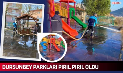 Dursunbey Parkları Pırıl Pırıl Oldu