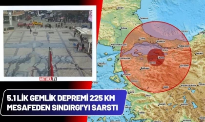 Gemlik Depremi 225 KM Mesafeden Sındırgı'yı Sarstı