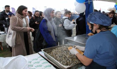 Hamsi Şöleninde 1 Ton Hamsi Tüketildi