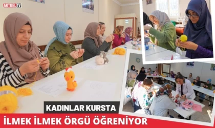 Kadınlar İlmek İlmek Örgü Öğreniyor