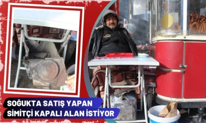 Soğukta Satış Yapan Simitçi Kapalı Alan İstiyor